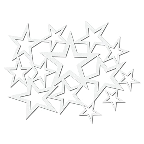 Herterich Products Airbrush Schablone für Sterne Stars | Tattoo und Graffiti Stencil Vorlage | Präzises Design | Wiederverwendbar und Lösemittelresistent von SK-Brush