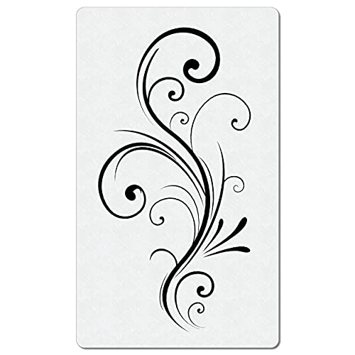 Swirl Flower Ranke Airbrush Schablone - Stencil von SK-Brush