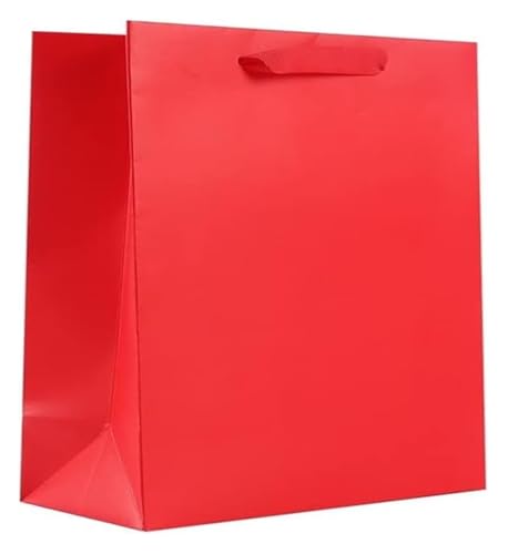 SKINPA Kraftpapiertüten Partytüten, Geschenktüten, Geschenkverpackungstüten Geschenktüten Tragetaschen Kraftpapiertüten Einkaufstüten(Red) von SKINPA