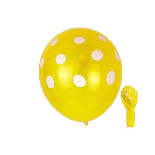 SKISUNO 100 Stück 12 Zoll Verdickte Latexballons Polka Dot Gemischten Farben Für Hochzeiten Geburtstagsfeiern Und Partys Aufblasbare Luftballons Zur Dekoration von SKISUNO