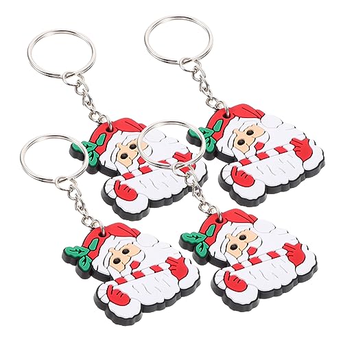 SKISUNO 10st Schöner Weihnachtlicher Schlüsselanhänger Verschleißfester Taschenanhänger Cartoon-weihnachtsmann-schlüsselanhänger Weihnachtsgeschenk Als Schlüsselanhänger Taschenzubehör Pvc von SKISUNO