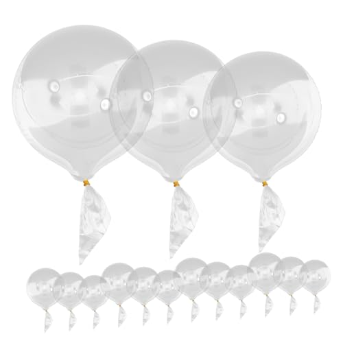 SKISUNO 24 Stück Transparente Geburtstagsballons Dekorative Luftballons Für Hochzeit Und Party Glückwunsch Ballons Für Feier von SKISUNO