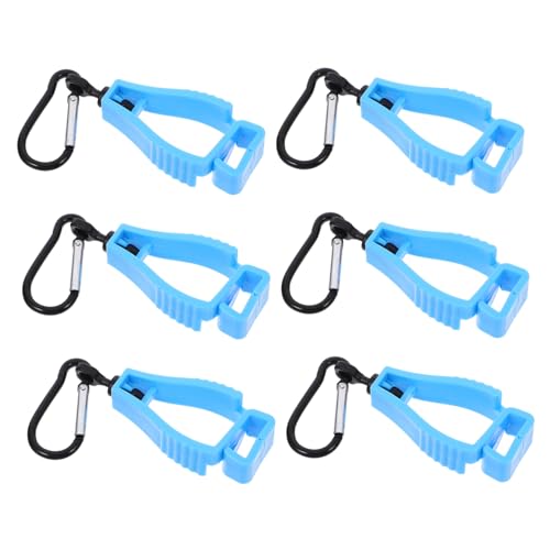 SKISUNO 6 Stück Handschuhhalter-clips Handschuh-clips Für Arbeitshandschuhhalter, Bauhandschuhe, Karabiner, Kletterhandschuhe, Klemmen, Duty-gürtel, Handschuhhalter von SKISUNO