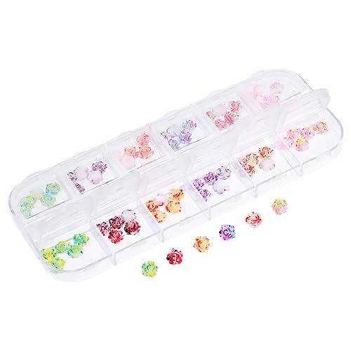 SKISUNO Rosenblüten Nagelkunst Set 1 Box Mit 3D Nagelanhängern Für DIY Maniküre Kreative Blumenmotive Für Atemberaubende Nail Art Designs Ideales Zubehör Für Nagelstudio Und von SKISUNO