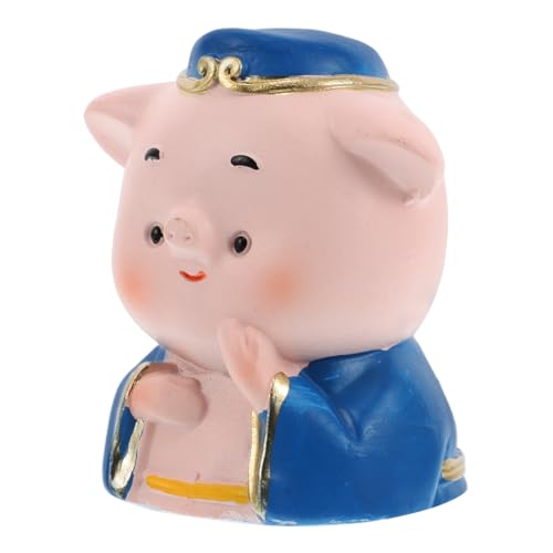 SKISUNO Tabletop Pigsy Statue Harz Pigsy Figur Kreative Miniatur Ornament Miniatur Pigsy Ornament Pigsy Figur Statue von SKISUNO