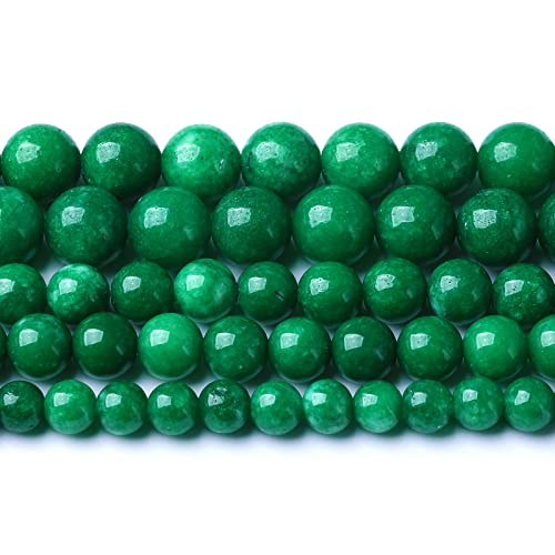 75 Stück 10 mm Naturstein grün bewölkte Jade Abstandshalter lose Perlen für Schmuckherstellung DIY Armband Halskette 75 Stück 10 mm Naturstein grün bewölkte Jade Abstandshalter lose Perlen für Schmuckherstellung DIY Armband Halskette von SKKIKHYBPO