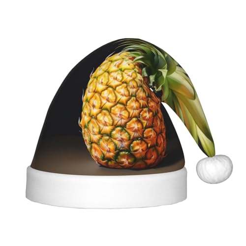 SKKNT Ananas-Maldruck, Weihnachtsmütze, Weihnachtszubehör, Unisex, Outdoor, Weihnachten, Partys, Geschenk, Urlaub von SKKNT