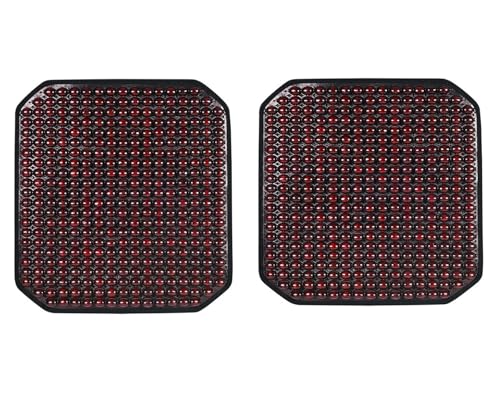 SLAHAJ Auto-Schonbezüge Auto Sitzbezug Perlensitzkissen, 2 Stück Sitzkissen aus kalten Holzperlen, kühles Sommermassage-Sitzkissen für Autozubehör(2pcs) von SLAHAJ