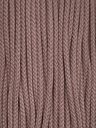 Kordel Baumwolle 8mm rund Schnur Turnbeutel Seil 9 Farben (Mauve, 300) von SLANTASTOFFE BRINGEN SIE UNSEREM STOFF LEBEN