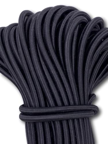 Rundgummi Gummikordel elastische Kordel 5mm 2m (Schwarz) von SLANTASTOFFE BRINGEN SIE UNSEREM STOFF LEBEN