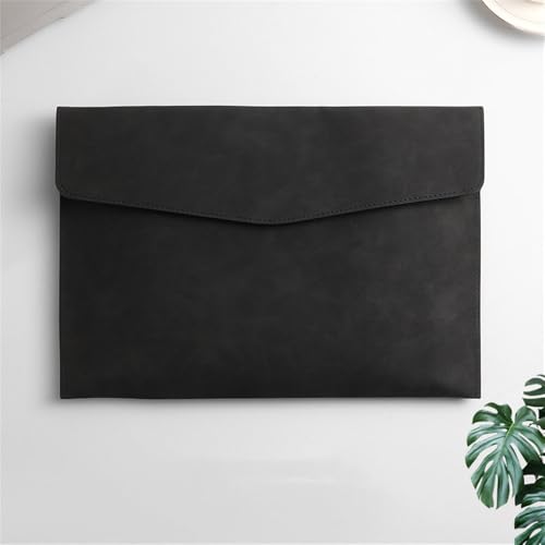 Aktenordner aus Leder Aktenordnertasche aus Leder, Dokumentenhalter(Black) von SLEDEZ