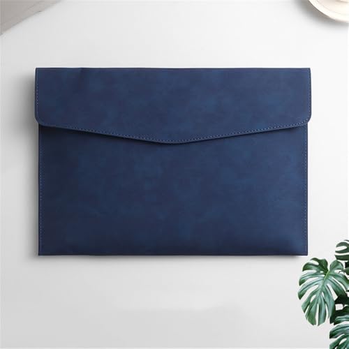 Aktenordner aus Leder Aktenordnertasche aus Leder, Dokumentenhalter(Blue) von SLEDEZ