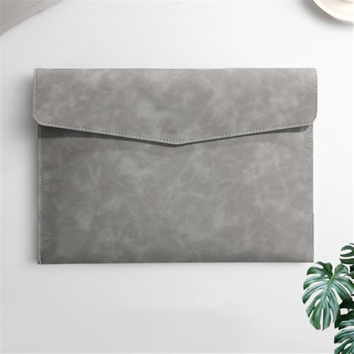 Aktenordner aus Leder Aktenordnertasche aus Leder, Dokumentenhalter(Gray) von SLEDEZ