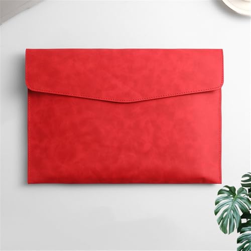 Aktenordner aus Leder Aktenordnertasche aus Leder, Dokumentenhalter(Red) von SLEDEZ