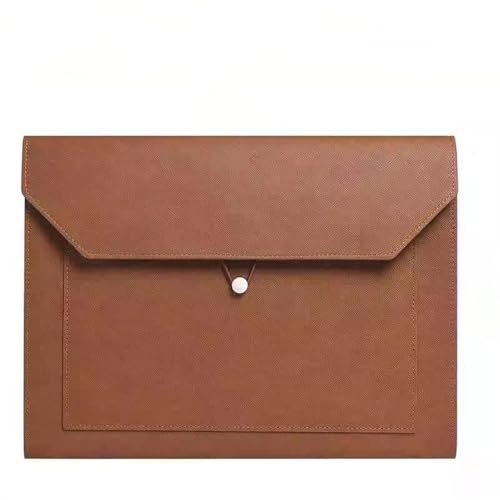 Aktenordner aus Leder Aktentasche aus Leder, Informationen, Verträge, Rechnungen, Archivtasche(Brown) von SLEDEZ