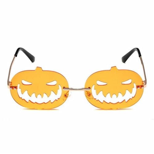 SLEDEZ Partybrille Halloween Personalisierte Kürbis Gruselige Sonnenbrille(Colour 1) von SLEDEZ