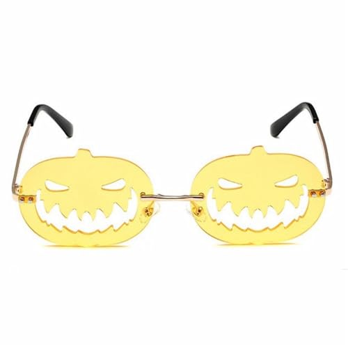 SLEDEZ Partybrille Halloween Personalisierte Kürbis Gruselige Sonnenbrille(Colour 4) von SLEDEZ