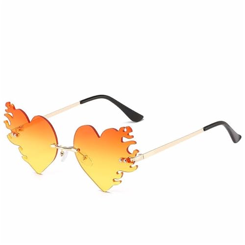 SLEDEZ Partybrille Weibliche Europa und die Vereinigten Staaten personalisierte herzförmige Sonnenbrille Party Dekoration schrullige Sonnenbrille(Colour 1) von SLEDEZ