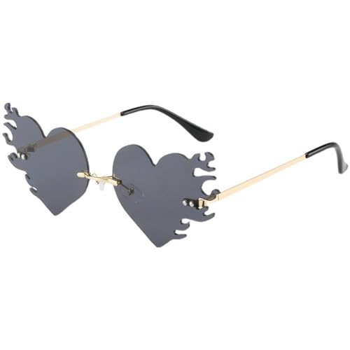 SLEDEZ Partybrille Weibliche Europa und die Vereinigten Staaten personalisierte herzförmige Sonnenbrille Party Dekoration schrullige Sonnenbrille(Colour 9) von SLEDEZ