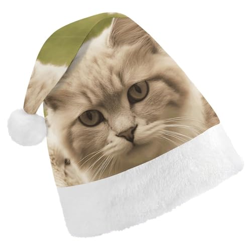 Weihnachtsmütze für Erwachsene, bequeme Weihnachtsmütze, Weihnachtsmütze, Katze und Schaf, bedruckte Weihnachtsmützen für Unisex von SLKMHFT