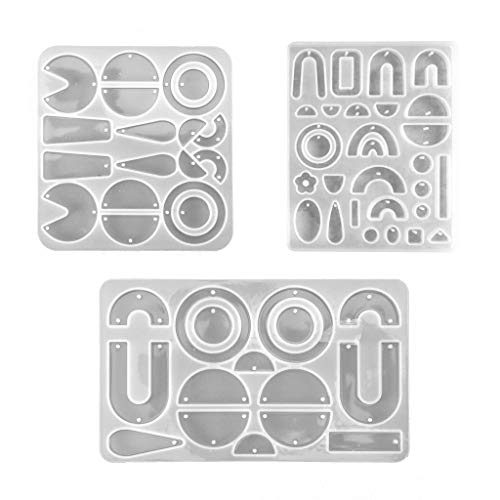Handgefertigte Silikonform für Ohrringe, Kristallharz, Epoxidharz, stilvolle Ohrverzierung, Bastelform von SLXLYH