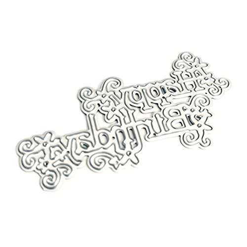 Metall-Stanzformen "Happy Birthday", Prägewerkzeug für Geburtstagskarten, Einladungen, Scrapbooking, Kunsthandwerk Metall-Stanzformen "Happy Birthday", Prägewerkzeug für Geburtstagskarten, Einladungen, Scrapbooking, Kunsthandwerk von SLXLYH