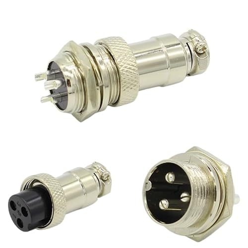 1set GX16 3 Pin Male & Female Diameter 16mm Wire Panel Connector L71 GX16 Circular Connector Socket von SLXWSXZE