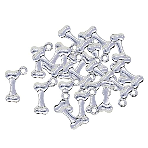 SM SunniMix 50 Charm Anhänger Hundeknochen Tibetanischer Silberton 17 Mm X 10 Mm (0,65 X 0,39) von SM SunniMix