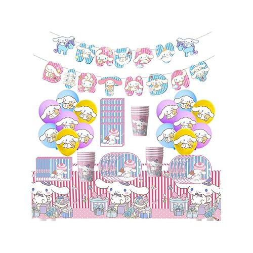 Cinnamoroll Geburtstag Deko Sanrio Geburtstagsdeko Cinnamoroll Luftballons Geburtstag Sanrio Girlande Geburtstag Cinnamoroll Party Geschirrset Sanrio Geburtstag Geschirr Sanrio Partygeschirr Set von SMLHPARTY