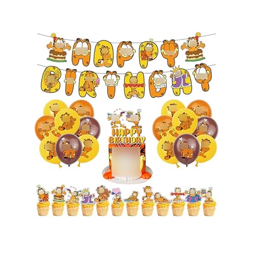 Garfield Kindergeburtstag Deko Cartoon Geburtstag Party Deko Garfield Geburtstag Deko Cartoon Geburtstag Luftballons Garfield Luftballons Deko Cartoon Torten Topper Garfield Geburtstag Girlande von SMLHPARTY