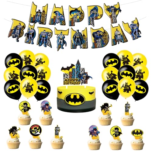 Geburtstag Deko Batman Luftballons Geburtstag Batman Luftballons Deko Geburtstag Batman Geburtstag Girlande Batman Kuchentopper Geburtstag Batman Geburtstagsdeko von SMLHPARTY