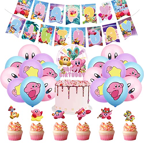 Kirby Geburtstag Deko Kirby Kindergeburtstag Deko Kirby Deko Geburtstag Kirby Luftballons Deko Kirby Luftballons Deko Geburtstag Kirby Kuchen Topper Kirby Geburtstag Girlande Kirby Luftballons von SMLHPARTY