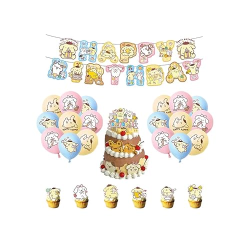 Pom Pom Purin Kindergeburtstag Sanrio Deko Geburtstag Pompompurin Geburtstag Luftballons Pompompurin Luftballons Deko Sanrio Torten Topper Pom Pom Purin Geburtstag Girlande Sanrio Luftballons von SMLHPARTY