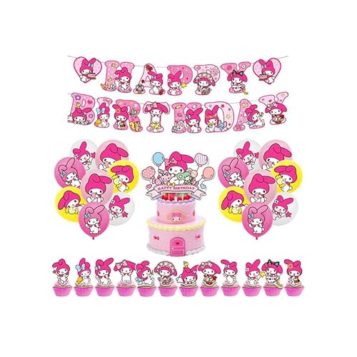 Sanrio Geburtstag Deko Sanrio Party Deko Geburtstag My Melody Kindergeburtstag Deko Sanrio Geburtstag Luftballons My Melody Luftballons Deko Sanrio Kuchen Deko My Melody Girlande Geburtstag von SMLHPARTY