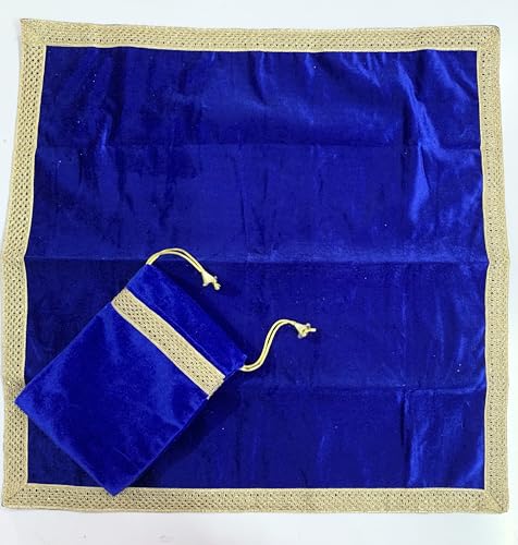 SMMS Spirituelle Samt-Tischdecke (Blau, Größe M: 61 x 61 cm) von SMMS