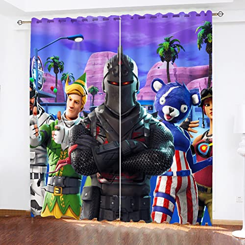 SMNVCKJ Gardinen Verdunklungsgardine Ösen Für Schlafzimmer, Ninja/Commando Verdunkelungsvorhang-Set 2er Set Für Kinderzimmer (14,100 × 140CM) von SMNVCKJ