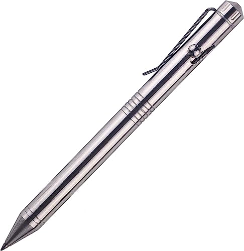 SMOOTHERPRO Kugelschreiber Bolt Action Stift Kompatibel mit G2-Minen Edelstahl Stift für Büro Schule Business(SSG050) von SMOOTHERPRO