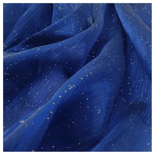 1 Yards*145CM Glitzer Organzastoff Pailletten Tüllstoff Organza Stoffe zum Nähen Meterware Leichter Glanz Dekostoff Netzstoff Durchsichtiges Chiffon Kostümstoff für DIY Kleid Gardine Hochzeit von SMTCM