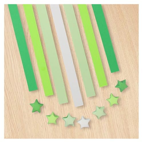 2700 STK Origami Stern Papierstreifen Farbverlauf Doppelseitiges Sternpapier Bunte Bastelpapier Streifen Glücksstern Falten Origamipapier Star Paper Strips Faltpapier für DIY Handwerk(L:21CM) von SMTCM