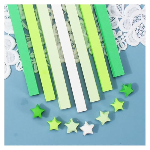 2700 STK Origami Stern Papierstreifen Farbverlauf Doppelseitiges Sternpapier Bunte Bastelpapier Streifen Glücksstern Falten Origamipapier Star Paper Strips Faltpapier für DIY Handwerk(L:24CM) von SMTCM