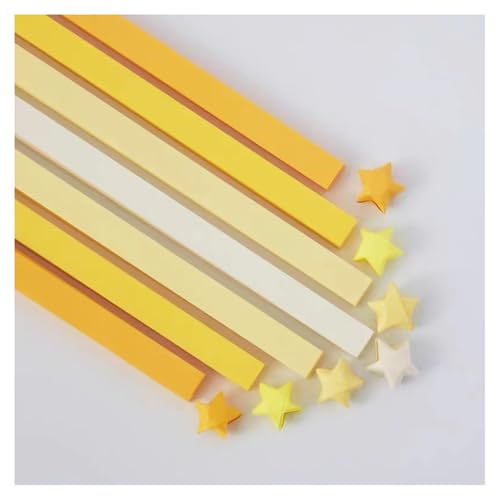 2700 STK Origami Stern Papierstreifen Farbverlauf Doppelseitiges Sternpapier Bunte Bastelpapier Streifen Glücksstern Falten Origamipapier Star Paper Strips Faltpapier für DIY Handwerk(L:24CM) von SMTCM