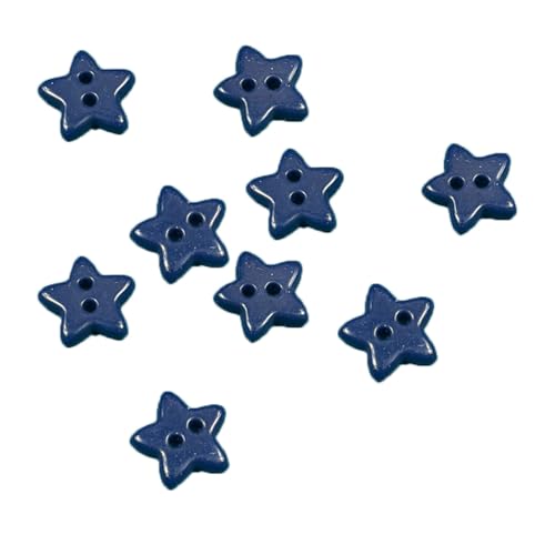 40 Stück Stern Kinder Knöpfe 15MM Keramikknöpfe in Sternform Bunte Sternknöpfe zum Basteln Nähknöpfe Star Dekoknöpfe mit 2 Löchern Fünfzackiger Buttons für Kleidung Scrapbooking DIY Handwerk von SMTCM