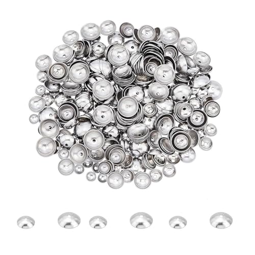 500 Stück Perlenkappen Silber 3mm Metall Abstandskappen Halbrunde Abstandshalter Perlen Endkappen Zwischenperlen Kappen Schmuck Metallperlen Bead Caps Schmuckzubehör Spacer für Armband Halskette von SMTCM