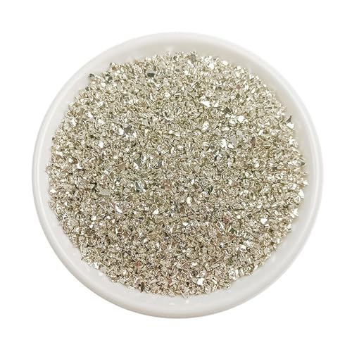 SMTCM Nagel Glasstein Crushed Glass Chips Unregelmäßig Nail Charms Gems 3D Nagelkunst Bunt Zerkleinerte Nageldesign Mini Steinchen zum Basteln Glitzer Metallic Glas Schmucksteine für Nailart 450g von SMTCM