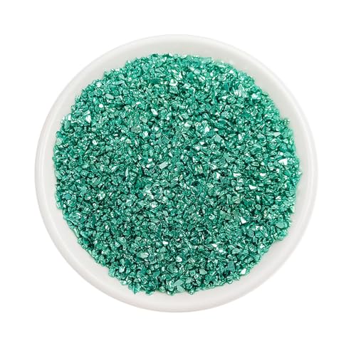 SMTCM Nagel Glasstein Crushed Glass Chips Unregelmäßig Nail Charms Gems 3D Nagelkunst Bunt Zerkleinerte Nageldesign Mini Steinchen zum Basteln Glitzer Metallic Glas Schmucksteine für Nailart 450g von SMTCM