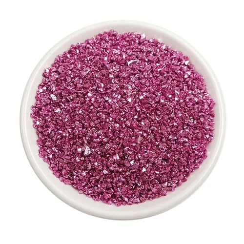 SMTCM Nagel Glasstein Crushed Glass Chips Unregelmäßig Nail Charms Gems 3D Nagelkunst Bunt Zerkleinerte Nageldesign Mini Steinchen zum Basteln Glitzer Metallic Glas Schmucksteine für Nailart 450g von SMTCM