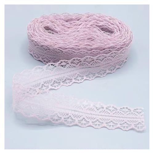 Spitzenband Spitzenbordüre Rosalila 150Yards*3cm Vintage Spitzenbesatz Geschenkband Spitze Schleifenband Zierspitze Lace Trim Band Spitzenborte zum Nähen Dekobänd für Hochzeit DIY Verpackungen von SMTCM