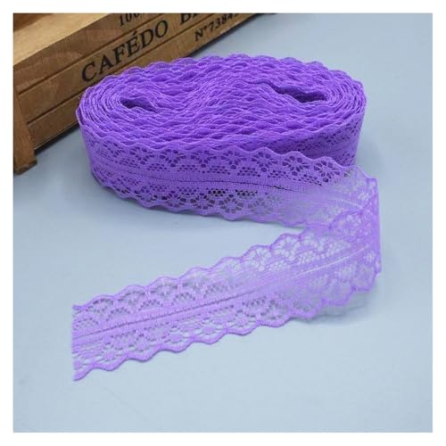 Spitzenband Spitzenbordüre Tieflila 100Yards*3cm Vintage Spitzenbesatz Geschenkband Spitze Schleifenband Zierspitze Lace Trim Band Spitzenborte zum Nähen Dekobänd für Hochzeit DIY Verpackungen von SMTCM