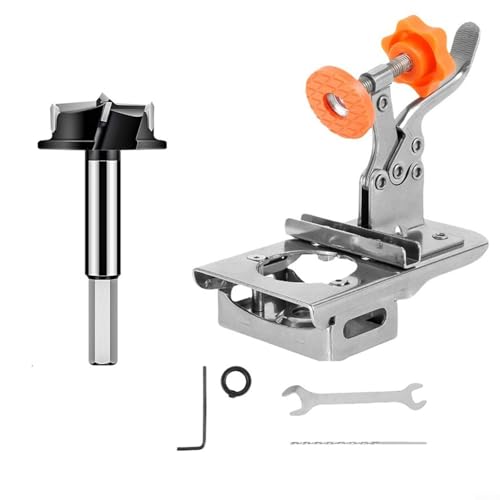 SMZhomeone 35mm bohrschablone topfscharnier verdeckte Tür Scharnier Jig für Scharniere geeignet verschiedene Holzbearbeitungsanwendungen (drill bit) von SMZhomeone