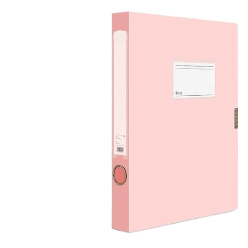 Ordner Box 5 stücke Datei Box Schublade Büro Papier Organizer Große Kapazität Lagerung Ordner Rechnung Informationen Tisch Aktenschrank Faltbar Office Box Mappe(Pink) von SNGUOQ